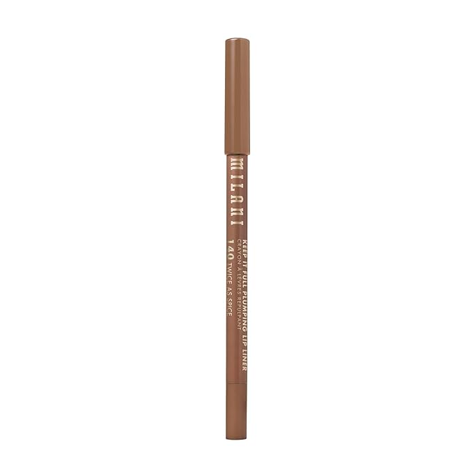 Milani Keep It Full Plumping Lip Liner - Long-Lasting Creamy Pencil for Visibly Fuller Lips - 8-Hour Wear with Chili Extract & Maxi-Lip - Vegan & Cruelty-Free, Made in USA, Twice As Spice
