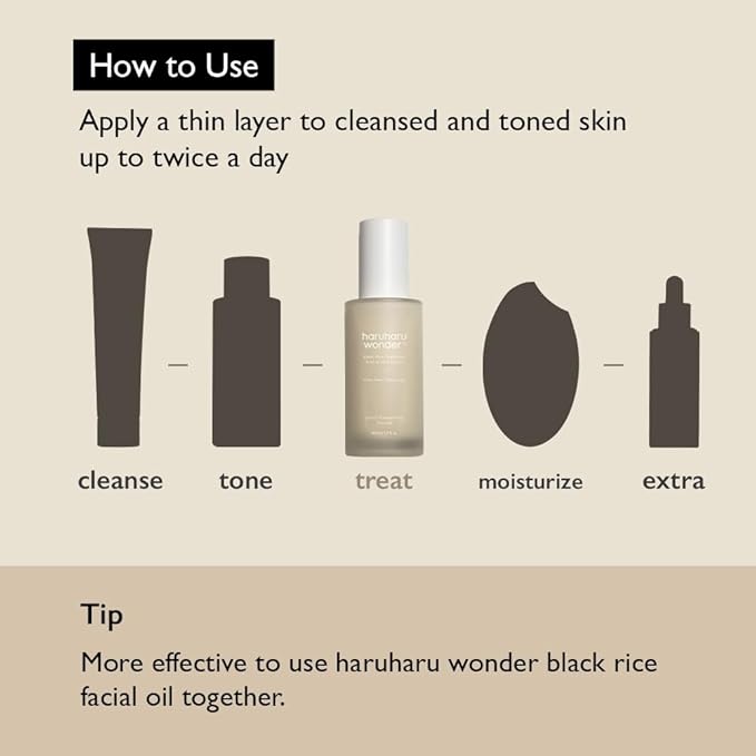 Haruharu Wonder Black Rice Hyaluronic Anti-Wrinkle Serum 1.6 fl. oz / 50 ml | Wrinkle Care, Skin Tightening