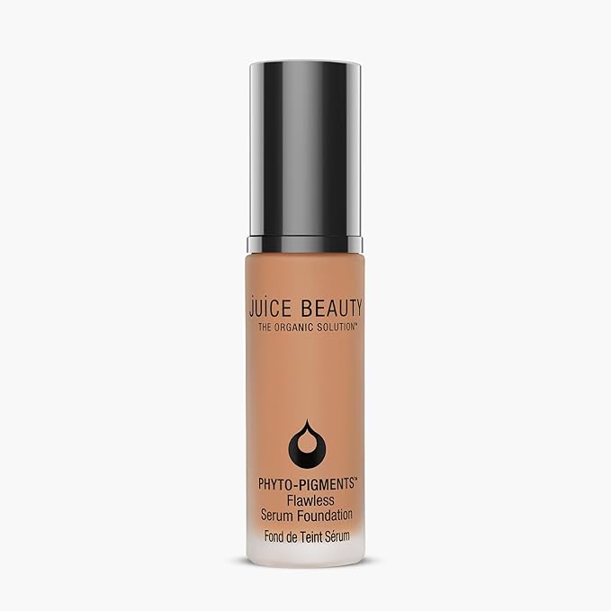 Juice Beauty Phyto-Pigments Flawless Serum Foundation - 15 Rosy Sand - 30 mL - Medium-to-Full, Long-Lasting Coverage - Reduces Look of Wrinkles + Pores - Vegan, Cruelty Free