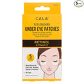Cala Under Eye Patches Retinol + Vitamin C, Brightening Firming Eye Masks to Depuff & Smooth Fine Lines, Hydrating Under-Eye Treatment, 5 Pairs, 10–20 Min Use