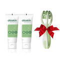 Atoskin Intensive Hand Cream (2 Pack) – Deep Moisturizing & Brightening for Dry, Cracked, Aging Hands – Non-Corticoid Formula (4.24oz) (2 Box + Gift)
