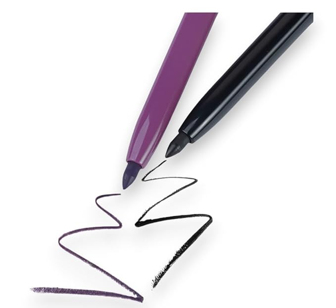 F.A.R.A.H Gel Eyeliner Duo - Bold & Long-Lasting Eyeliner Pencils - Burnt Purple and Absolute Black