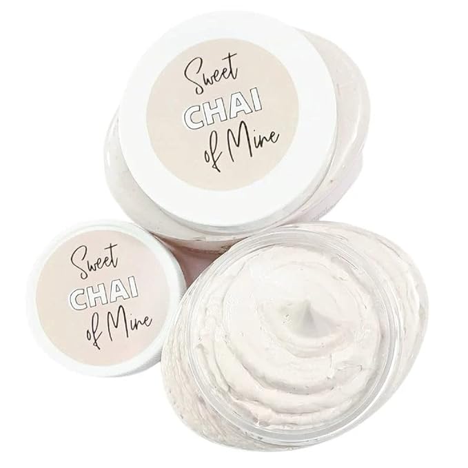 Sunbasil Soap Sweet Vanilla Chai Whipped Body Butter Lotion. Fall Scented Moisturizer. Tea Lover Gift