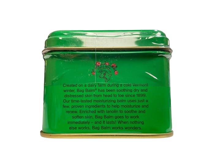 Bag Balm Vermont's Original Moisturizing for Dry Skin, Chapped Lips, Cracked Heels, Dog Paw Pads + More. 118 ml (4 oz) Tin (2)