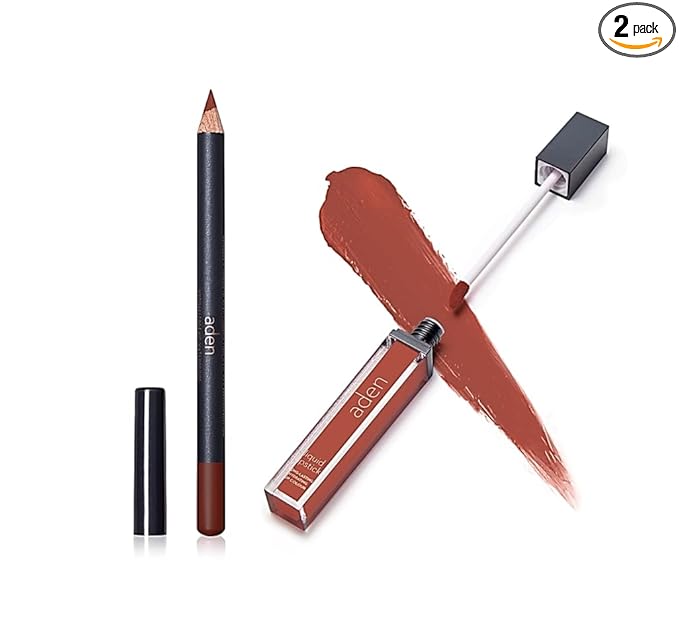 Lipstick for Women & Lip Liner Pencil – Liquid Matte Lipstick Long Lasting – Lip Combo Sets with Lip Stain Long Lasting Waterproof & lip liner stain – Lip Kit Pigmented-Non Smudge-Made in Italy 28