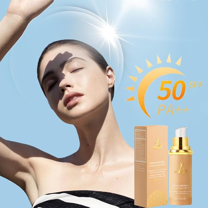 Foundation 4 in 1 - Color Changing Foundation, Medium Spectrum with SPF 50, Hypoallergenic Hydrating Liquid Concealer, Long-lasting & Waterproof Natural Finish - 1.06 fl oz - 2 Pack