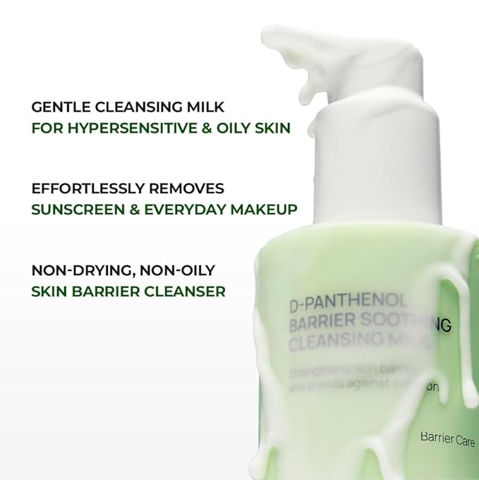 JUMISO Ceramide Cleansing Milk for Sensitive Skin – D-Panthenol Soothing Face Wash, Melts Sunscreen & Makeup – No Double Cleanse Needed, Ophthalmologist Tested, Tear-Free – Fragrance-Free, 10.14 fl oz
