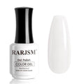 RARJSM Nude Gray Milky White Gel Nail Polish Neutral Skin Tone Sheer Jelly Gelpolish 1PC 15ml Single Bottle Creamy Transparent Natural Nudegel Polish Soak off Cured for Home Salon French Manicure