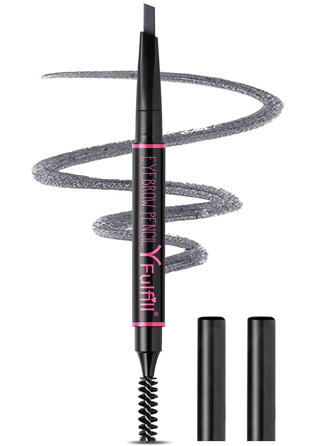 Yfulfill Grey Eyebrow Pencil for Older Women, Waterproof, Eyebrow Pen for Gray Hair