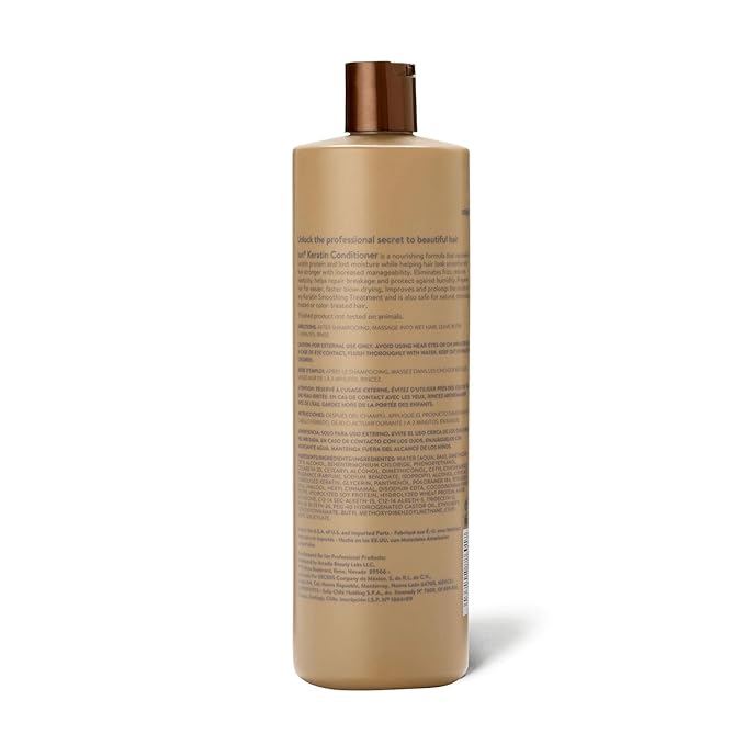 ion Keratin Smoothing Conditioner, Sulfate free, eliminates frizz and strengthens, 33.8 oz