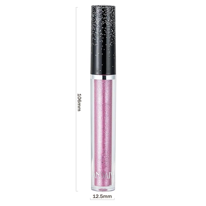 Liquid Eyeshadows, Long-lasting Liquid Glitter-Eyeshadows Colorful Eye Shadows for Eye-Makeup (Pink)