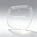 3Pcs Hair Stroke Brow Mapping Ruler Arch Eyebrow Ruler Emplate 1 Minute Fast Drawing Guide Tool Reuse Acrylic Tattoo Pmu Permanent Makeup Hairstroke Stencil (Round-Shaped/3pcs)