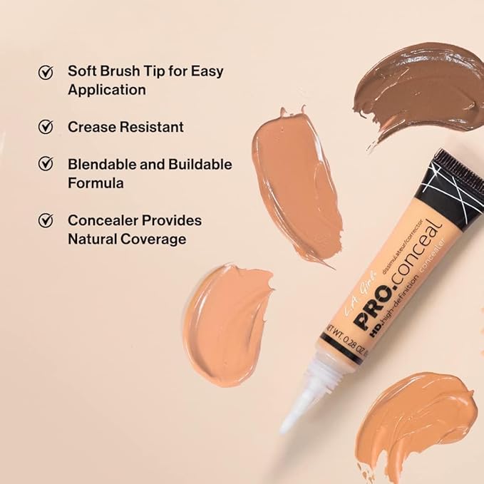 L.A. Girl HD Pro.Conceal, Vanilla GC956 (Pack of 4)