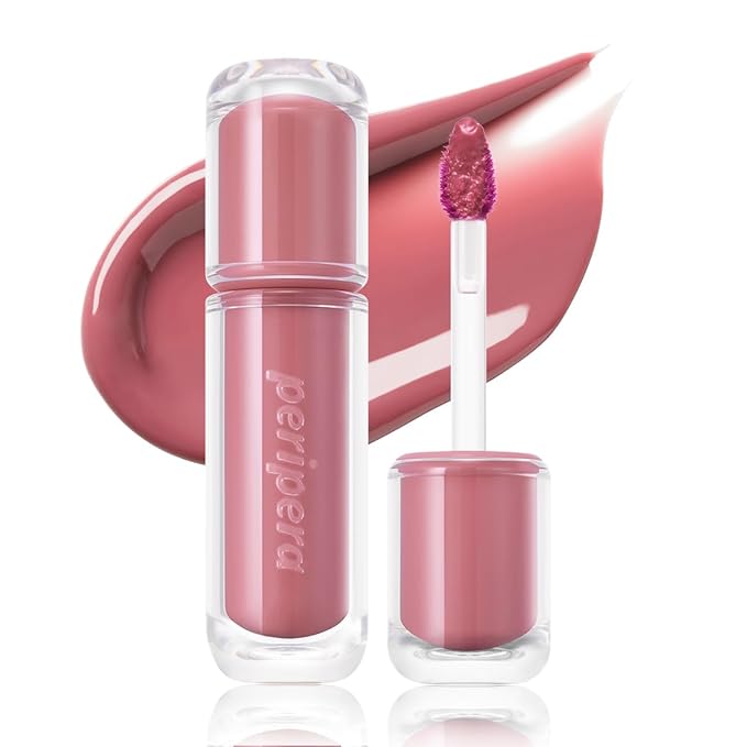 Peripera Mood Glowy Tint, Watery Glow Finish, Buildable Fresh Color, Lightweight, Long-Lasting, Non-Sticky, Korean Lip Tint (14 ROSY WISH)