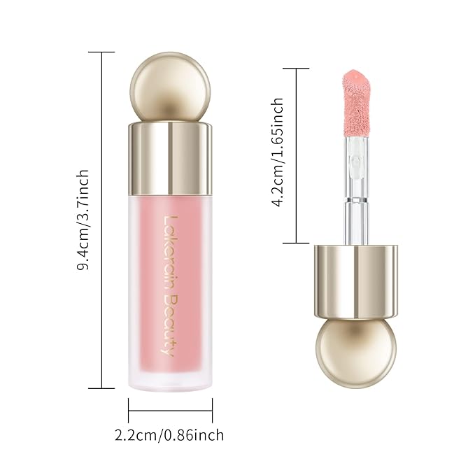 KYDA Liquid Blush, Matte Tinted for Cheeks, Lasting Dewy Cheek, Soft Creamy Blush, Blendable Lightweight, Buildable Matte Coverage, #01+#02