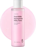 TOSOWOONG Pink PDRN Niacinamide Milky Toner, Niacinamide 5% Dark Spot Care, Salmon DNA PDRN Soothing, 3 Ceramides & 12 Peptides Moisturizing, Glass Glow Skin, Korean Skincare, 150ml / 5.07 fl. oz.