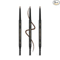 3 Pcs Waterproof Eyebrow Pencil Dark Brown, Premium Eye Brow Pencil Brn with Spoolie Brush, Longwearing for Perfect Brows, Professional, Precision, Defines, Universal Benefit Eyebrow Pencil, O'CHEAL