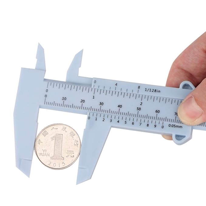 Vernier Caliper Eyebrow Stencil - Reusable Permanent Eyebrow Positioning Ruler for Makeup Measuring