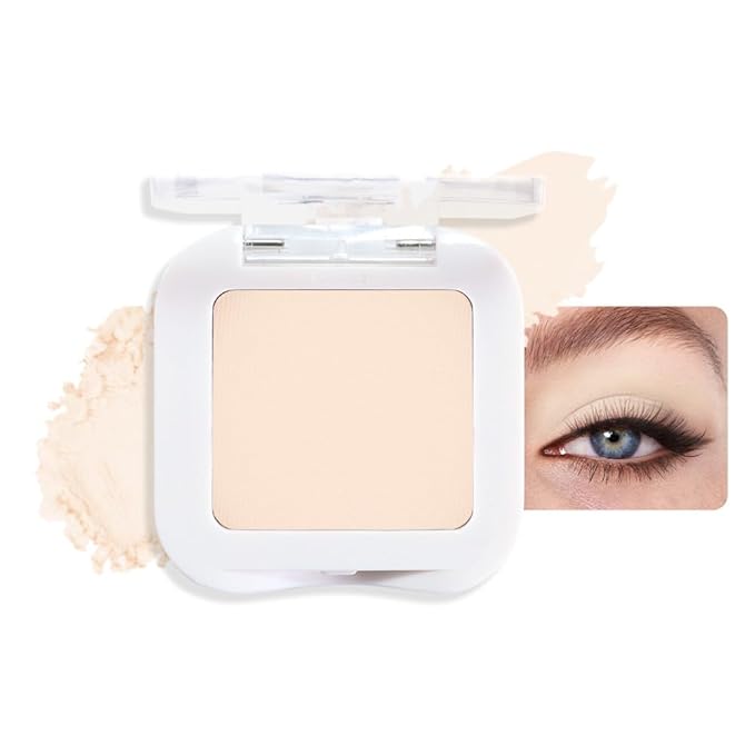 Neutral Nude Eyeshadow Palette, Light Beige Ivory White Matte Eye Shadow, Soft Blendable Natural Everyday Makeup for Mature Skin, Vegan & Cruelty-Free, Sombras para Ojos #11