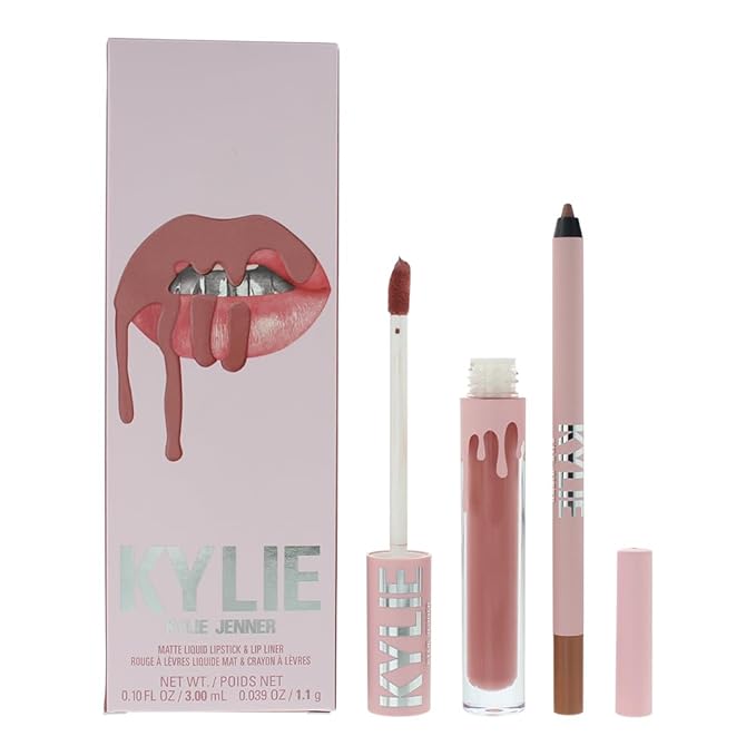 Matte Lip Kit - 808 Kylie by Kylie Cosmetics for Women - 2 Pc 0.10oz Matte Liquid Lipstick, 0.03oz Lip Liner