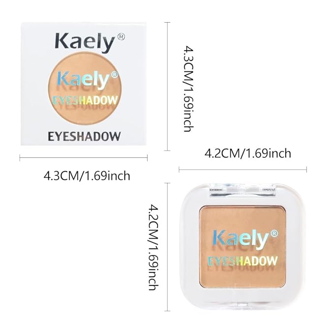 Matte Light Nude Brown Single Eye Shadow Palette Makeup for Older Women, Burly Wood Cream Eye shadow Palette Single for Older Women Matte, High Pigment Monochrome Eyeshadow, sombra de ojos