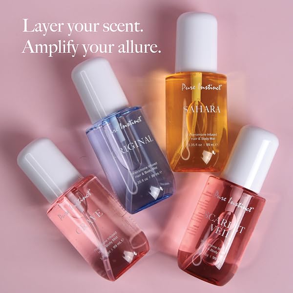 Pure Instinct ORIGINAL - Pheromone Hair & Body Mist - Burst of Fresh Fragrance Spray for Women - Everyday Wear Perfume Mist