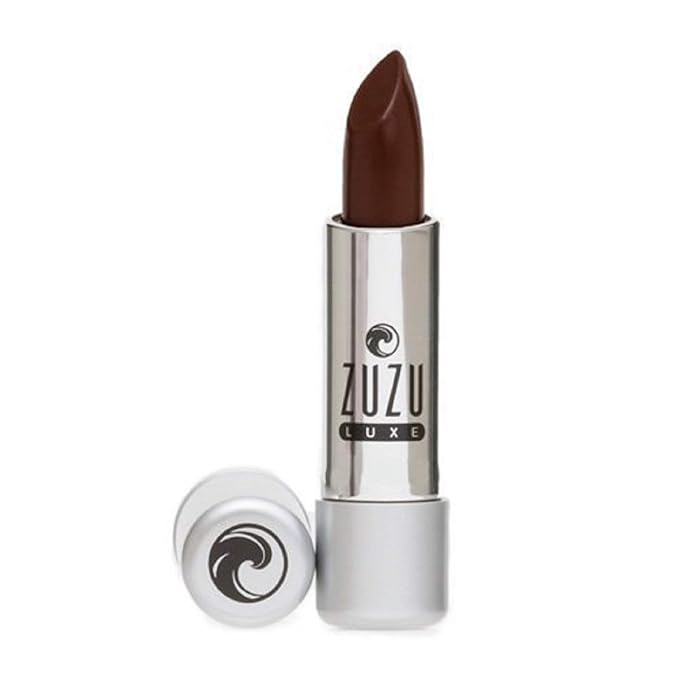 Zuzu Luxe Lip Color Lipstick (Chocolate Cherry - Reddish Brown/Cool Crème), Natural Ultra-Hydrating Lipstick, Paraben Free, Vegan, Gluten-free, Cruelty-free, Non GMO, 0.13 oz
