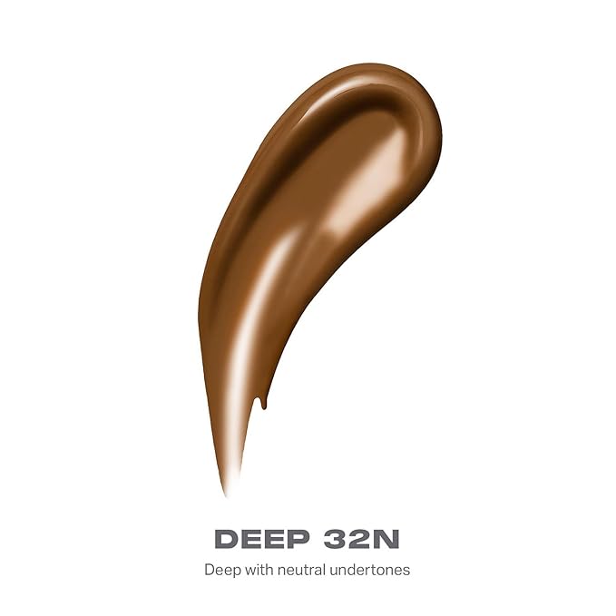 Morphe Lightform Dewy Foundation - Extended Hydration Foundation Makeup with a Lasting, Natural Radiant Finish - Long-Wearing Formula with Buildable, Medium Coverage - Deep 32N (1.01 fl oz)