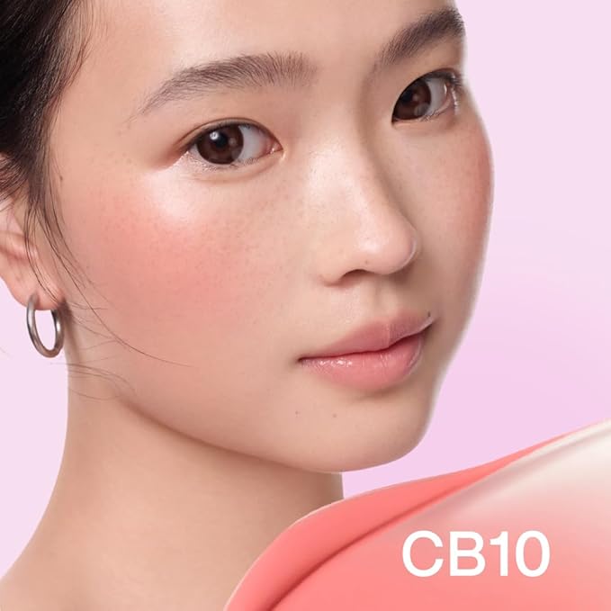 INTO YOU Cream Blush Air Cushion for Cheeks Eyes, Moisturizing, Lightweight, Dewy Finish Face Makeup, Long Wearing, Buildable, Blendable, Pigmented Blush, for All Skin Tones, CB10 Frozen Lemon Red