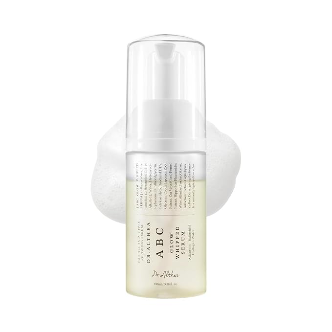 Dr.Althea ABC Glow Whipped Serum | Bubble Toner with Collagen & Vitamin Tea Wtater | Radiance-Boosting Toner for Instant Hydration & Makeup-Ready Finish | Vegan Korean Skincare, 3.38 Fl Oz