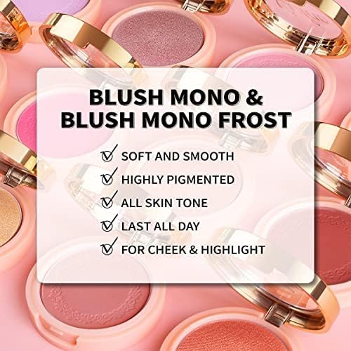 OULAC Blush Makeup Powder Mauve| Natural Matte Blush Cool Tone Skin Light Meidum | Buildable & Light Weight Smooth| Cruelty-Free Vegan |4.8g 11 Fatal Seduction