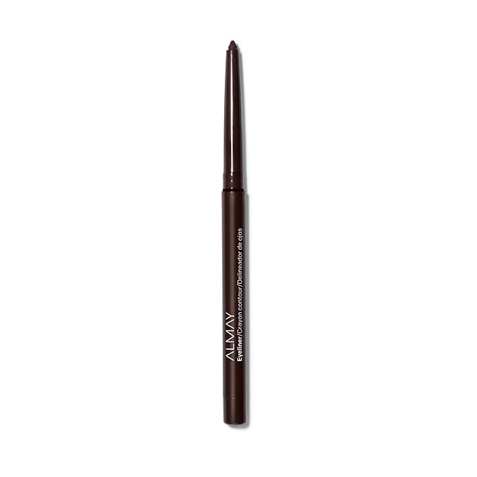 Almay All-Day Eyeliner Pencil, Hypoallergenic, Cruelty-Free,Oil-Free,Fragrance-Free,Ophthalmologist Tested,Long Wearing and Water Resistant (Packaging May Vary), 209 Black Raisin, 0.01 oz (Pack of 2)