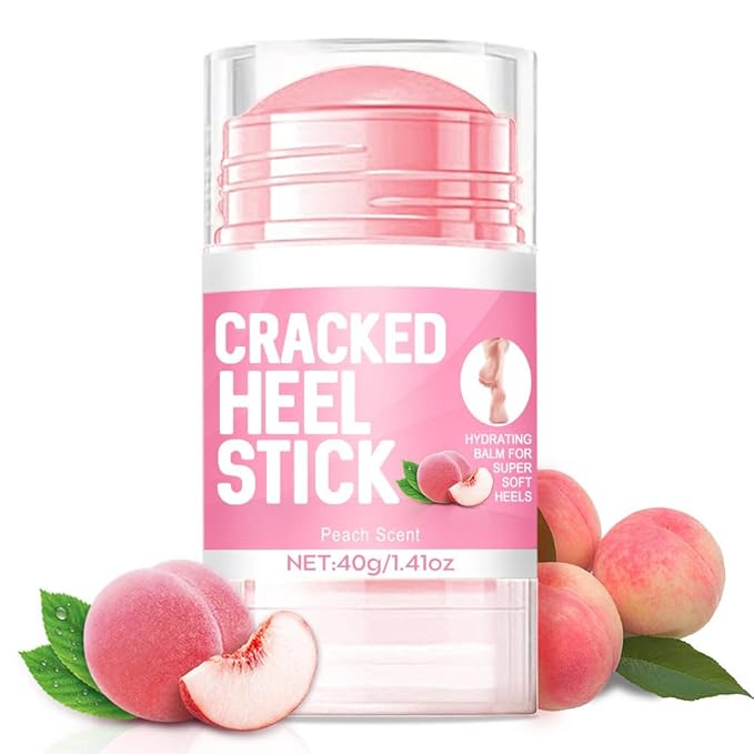 60% Urea Cream plus 2% Salicylic Acid - 1.41 oz Urea Foot Hand Cream Stick for Repairing Restore Balm, Cracked Hands Elbows Feet Knees, Moisturizes and Hydrates the Dry & Dead Skin (Peach, 1.41 oz)