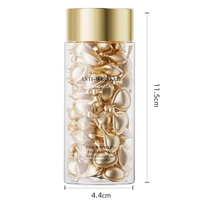 Retinol Capsules Serum for Face, Moisturizing Retinol Serum for Women Anti Aging with Sodium Hyaluronate, Anti Wrinkle Face Capsules Serums for Women Skin Glowing Firming and Radient, 90 count