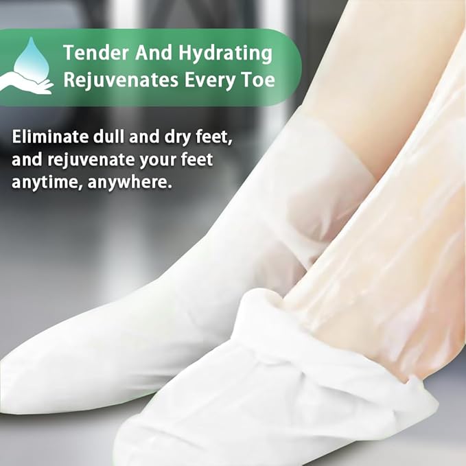 Dr.Pedi Foot Peeling Mask Exfoliating Foot Masks for Dry Dead Skin and Calluses Removal Aloe Vera Foot Spa Treatment for Soft Smooth Feet (5 Pairs)