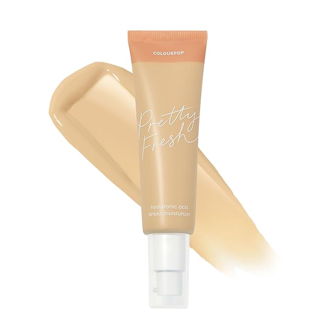 ColourPop Pretty Fresh Tinted Moisturizer - Hydrating Skin Tint with Lightweight Coverage - Formulated with Hyaluronic Acid & Coconut Water for Healthy-Looking Skin - Fair 3W (1.45 oz)