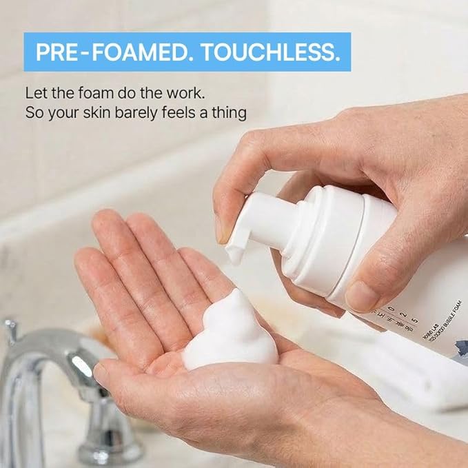ROUND LAB 1025 Dokdo Bubble Foam Cleanser, Gentle Foaming Face Wash for Sensitive Skin, Low pH 5.5, Hydrating Korean Skincare, Panthenol & Deep Sea Water, Hypoallergenic, Fragrance-Free (5.07 Fl Oz)