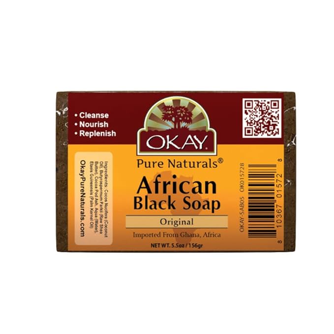 African Black Soap |Antiseptic Nourishing Wash |Natural Remedy For Cleansing Skin| For Treatment Of Skin Conditions Like Acne, Blemishes, & Psoriasis| Sulfate, Silicone, Paraben Free For All Skin Type