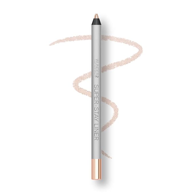 Wunder2 SUPERSTAY LINER Makeup Eyeliner Pencil Long Lasting Waterproof Eye Liner, Color Champagne Metallic 0.03 Ounce (Pack of 1)