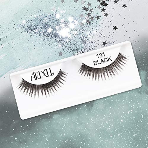 Ardell Natural False Eyelashes 131 Black - Soft & Wispy Volume Strip Lashes, 4 Pack