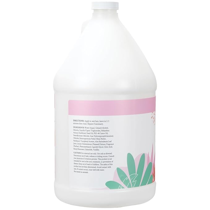 Ginger Lily Farms Botanicals Moisturizing Conditioner for Dry Hair, 100% Vegan & Cruelty-Free, Vanilla Sugar Bliss Scent, 1 Gallon (128 fl oz) Refill
