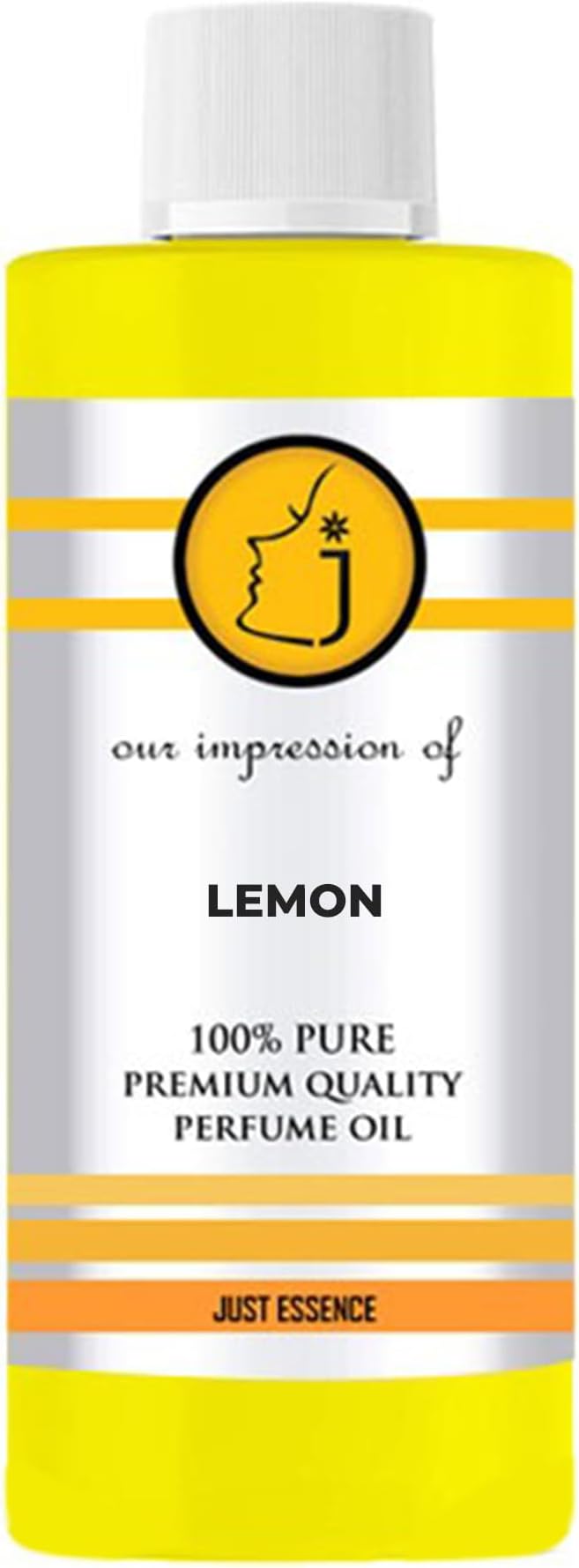 Just Essence Lemon Fregrance Perfume Oil for Perfume Making, Personal Body Oil, Soap, Lotion, Candle Making & Incense | Premium Quality Undiluted & Alcohol Free | 16 Fl Oz