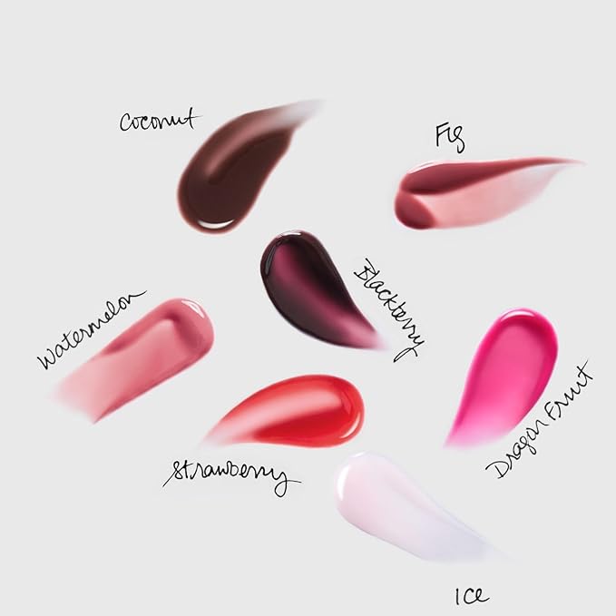 Glow Recipe Glass Balm Lip Treatment - 12Hr Hydrating Lip Balm & Moisturizer with Hyaluronic Acid to Smooth, Plump & Protect from Dryness, High Shine Finish - Fig Bingsoo (15 ml)