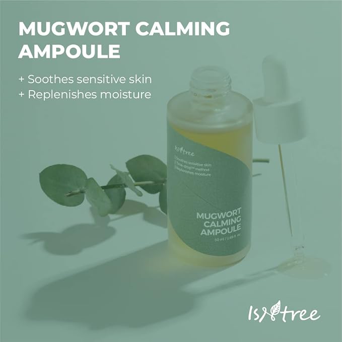 IsNtree Mugwort calming Ampoule 50ml 1.69 fl.oz | Soothes sensitive skin | Replenishes moisture