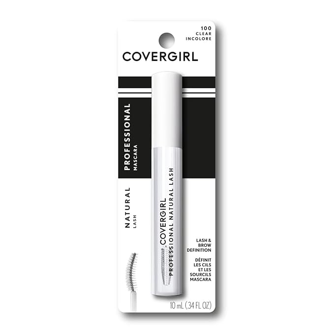 Covergirl Professional Natural Lash Mascara,Clear,0.34 Ounce,(Pack of 2)
