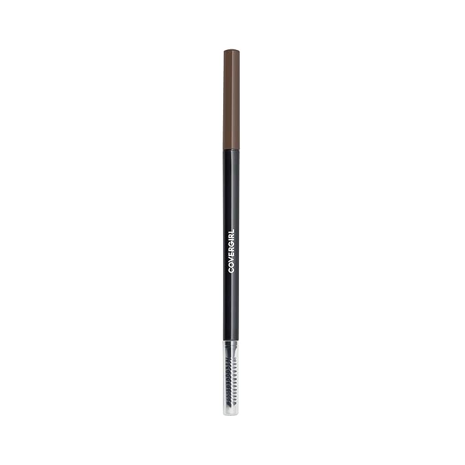 COVERGIRL - Easy Breezy Brow Micro-Fine + Define Pencil, Micro-fine tip, no sharpening required, Built-in spoolie-brush, 100% Cruelty-Free (Pack of 2)