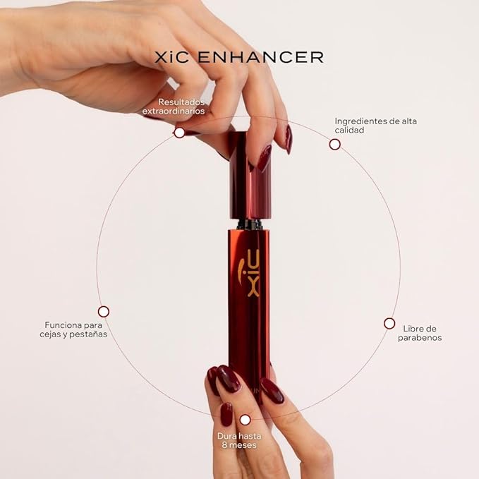 XiC Glam. Eyelashes and Eyebrows Growth Serum. You'll get aparetly Stronger, Thicker and Voluminous Eyelashes. XiC Enhancer. Product, lasts up to 8 months, 5.5ml.