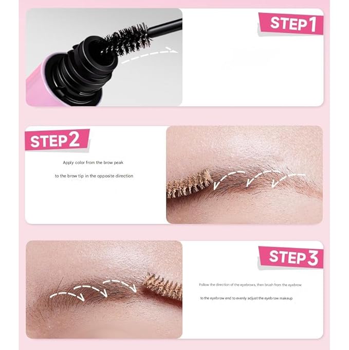 1PC Rock Sweet Eyebrow Mascara Eyebrow Concealer Color, Golden Light Brown Styling Brow Mascara, 3.5g (03#)