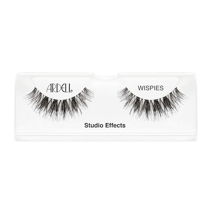 Ardell Studio Effects Wispies False Eyelashes - Custom-Layered Strip Wispy Lashes Design for Glamorous Eye Looks, 4 Pack