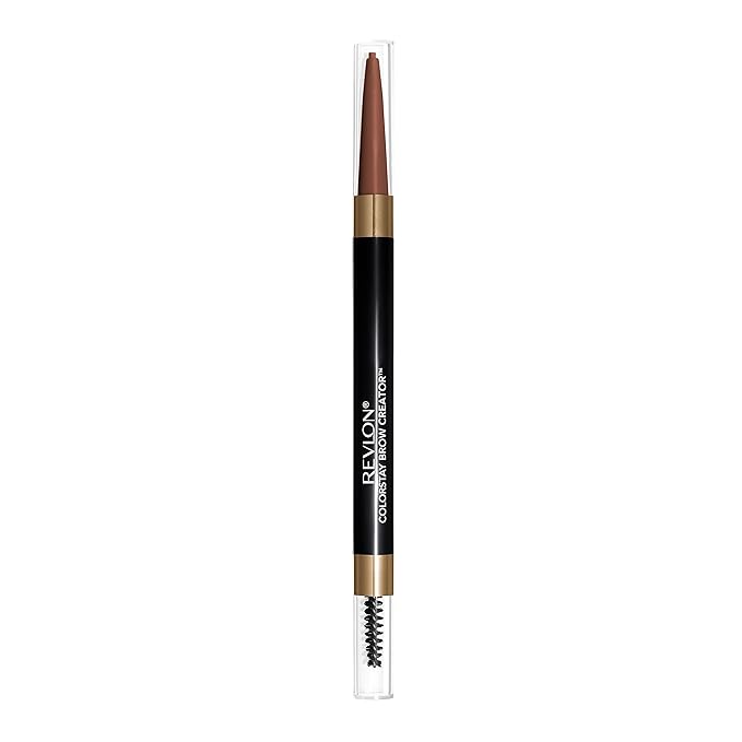 Revlon ColorStay Brow Creator, 2-in-1 Precise Eyebrow Pencil & Powder with Spoolie Brush, Waterproof & Long Lasting, 620 Auburn, 0.003 oz